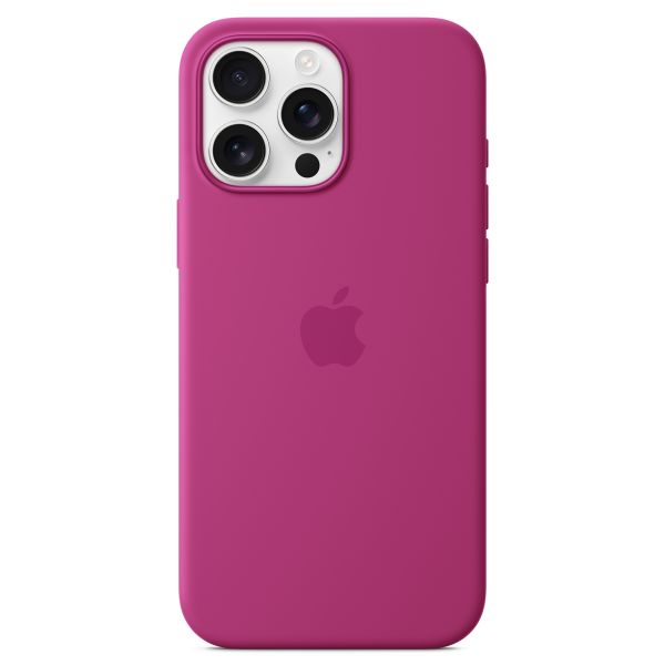 Apple Silikon-Case MagSafe für das iPhone 16 Pro Max - Fuchsia