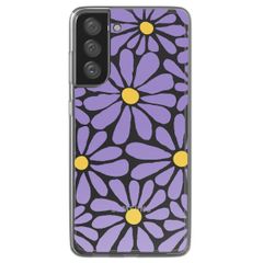 imoshion  Design Hülle für das Samsung Galaxy S21 FE - Tropical Violet Flowers Connect