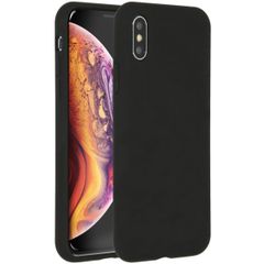 Accezz Liquid Silikoncase Apple iPhone X / Xs - Schwarz