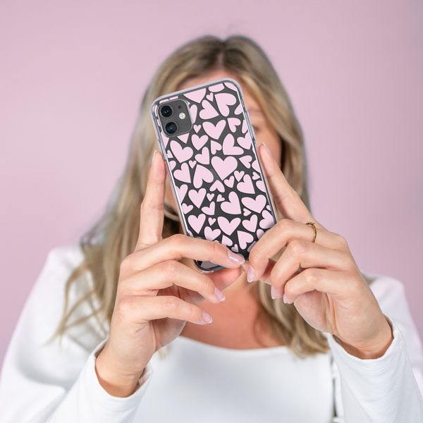 imoshion Design Hülle Samsung Galaxy A42 - Herzen - Rosa