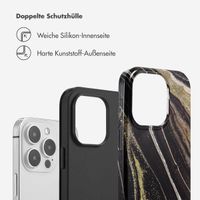 Selencia Vivid Tough Back Cover für das iPhone 14 Pro - Chic Marble