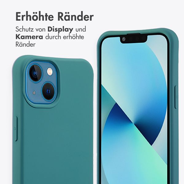 imoshion Color Backcover mit abnehmbarem Handykette und MagSafe Apple iPhone 13 - Dunkelgrün