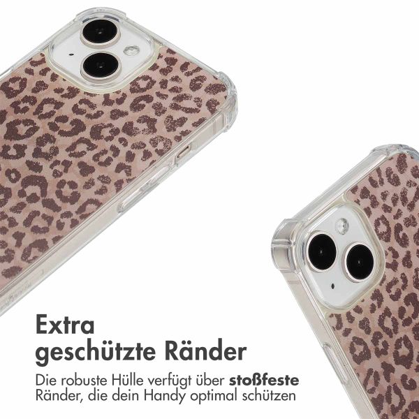 imoshion Design Hülle mit Band Apple iPhone 15 - Leopard Mood
