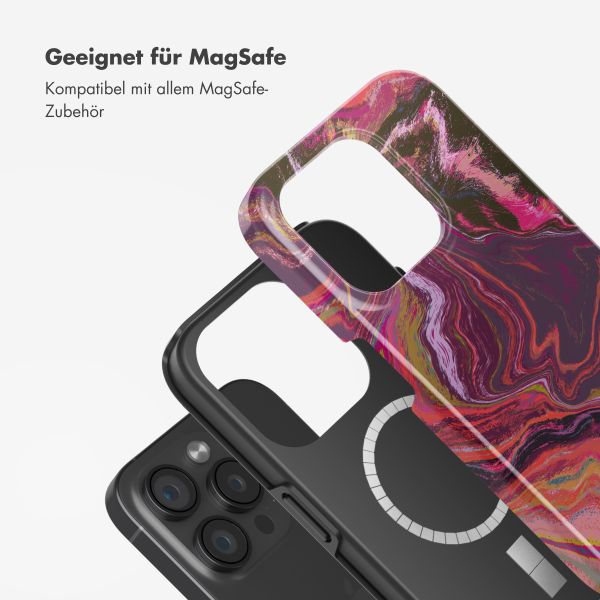 Selencia Vivid Rückabdeckung mit MagSafe Apple iPhone 15 Pro - Marble Purple