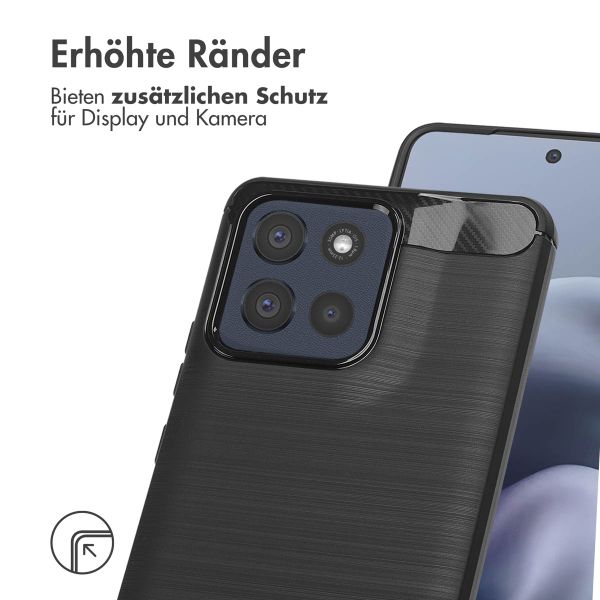 imoshion Brushed Back Cover Motorola Moto G86 Power - Schwarz