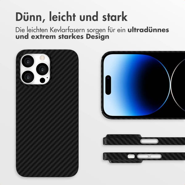 Accezz MagSafe Kevlar Hülle Apple iPhone 14 Pro - Schwarz