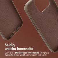 Accezz MagSafe Leather Backcover Apple iPhone 15 Pro - Kaffeebraun