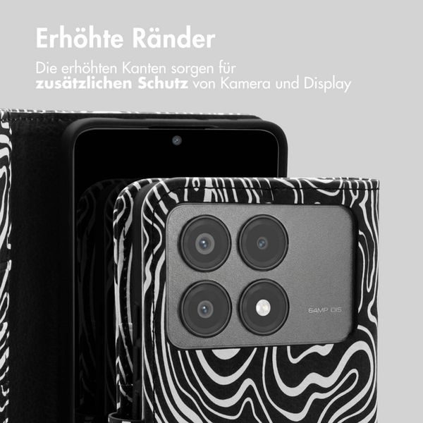 imoshion Design Klapphülle Xiaomi Poco X6 Pro - Black And White