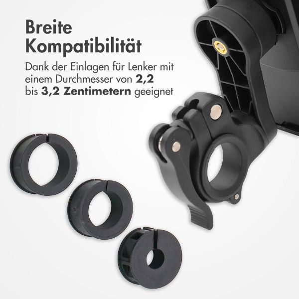 imoshion Premium-Fahrradhalter spritzwassergeschützt - stabile Gehäuse - Schwarz