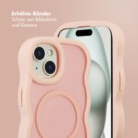 Selencia Wavy Backcover mit MagSafe Apple iPhone 15 - Soft Pink