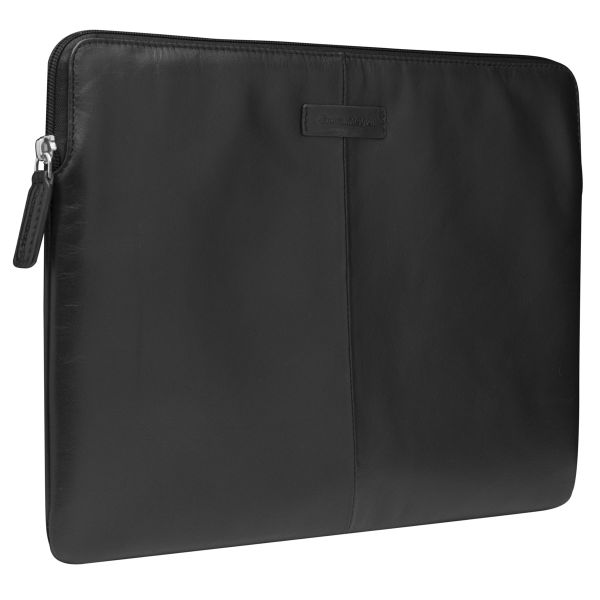 dbramante1928 Skagen Pro - Laptop Hülle 14 Zoll - Laptop Sleeve - Echtes Leder - Apple MacBook Air 15 Zoll - Black