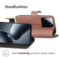 imoshion Luxuriöse Klapphülle Xiaomi 14T Pro - Braun