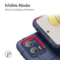 imoshion Rugged Shield Backcover für das Motorola Moto G73 - Dunkelblau