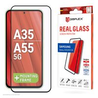 Displex Bildschirmschutzfolie Real Glass Full Cover für das Samsung Galaxy A35 / A55