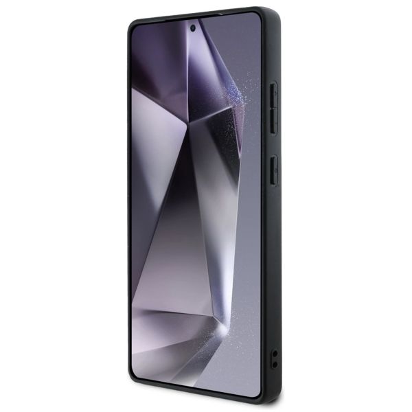 Guess 4G Metal Logo Back Cover mit Glitter Samsung Galaxy S25 Ultra - Rosa