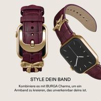 Burga Armband aus echtem Leder für Apple Watch | 38/40/41/42 mm - Mobwife / Gold