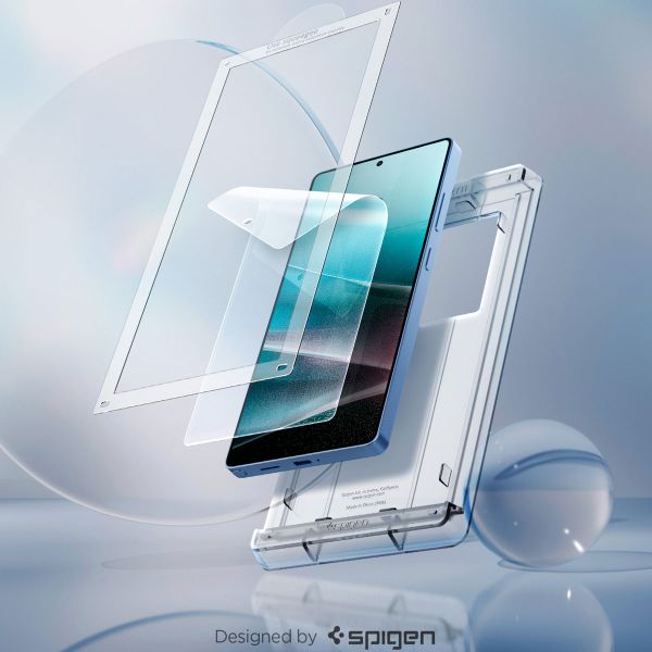 Spigen EliteShield EZ Fit mit Installation Tray - 1er Pack Samsung Galaxy S25 Ultra