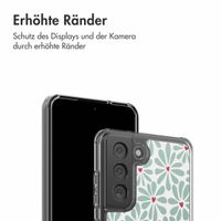 imoshion Design Hülle Samsung Galaxy S21 FE - Bloom Love Sage Green