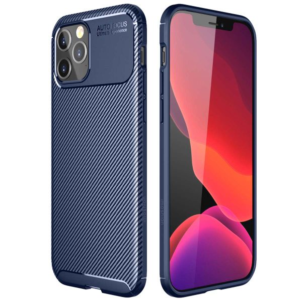 imoshion Carbon-Hülle für das iPhone 12 Pro Max - Blau