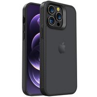 Accezz Rugged Frosted Back Cover für das Apple iPhone 14 Pro Max - Schwarz