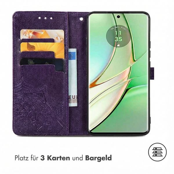 imoshion Mandala Klapphülle Motorola Edge 40 - Violett
