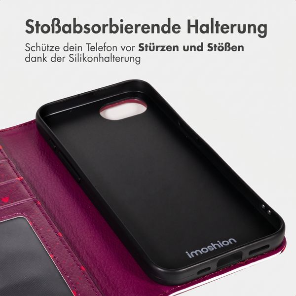 imoshion Design Klapphülle Apple iPhone 17e / 16e - Crush Check Coral Dust