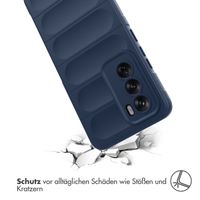 imoshion EasyGrip Back Cover für das Oppo Reno 12 - Dunkelblau