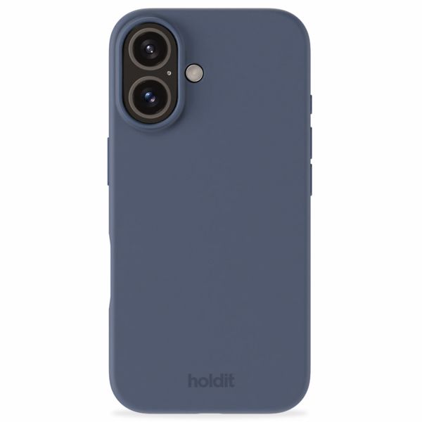 Holdit Silicone Case für das iPhone 16 - Pacific Blue