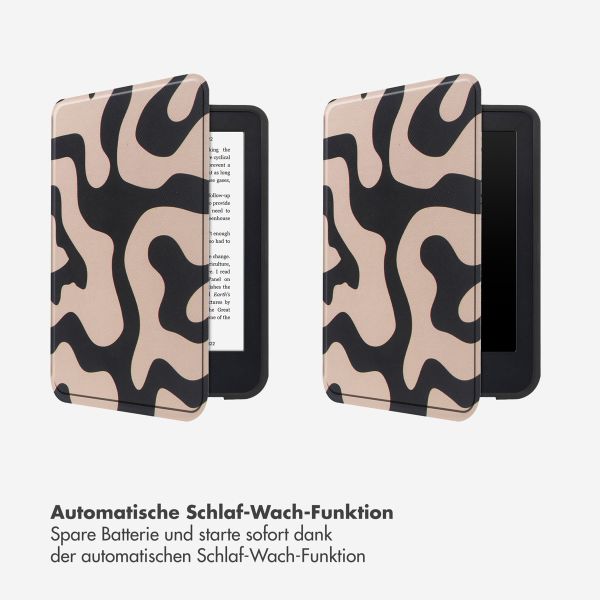 Selencia Vivid Klapphülle Kobo Clara Colour / Clara BW - Art Wave Black