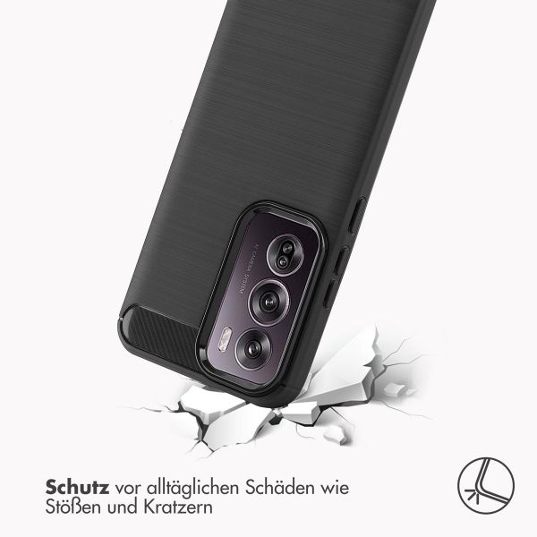 imoshion Brushed Back Cover für das Oppo Reno 12 Pro - Schwarz