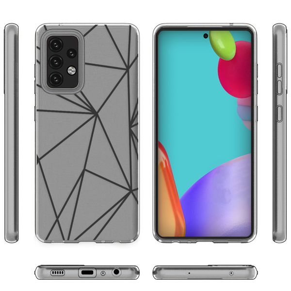 imoshion Design Hülle für das Samsung Galaxy A52(s) (5G/4G) - Graphic Cube