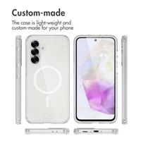 imoshion Sparkle Back Cover mit MagSafe Samsung Galaxy A56 - Glitzer Transparent