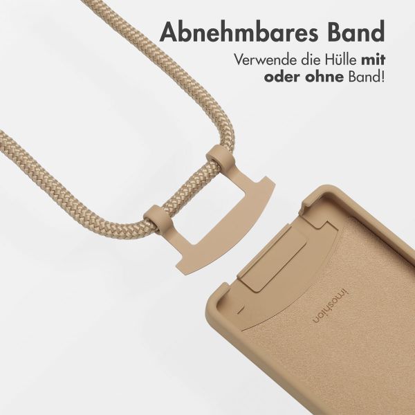 imoshion Color Backcover mit abnehmbarem Handykette und MagSafe Samsung Galaxy S25 Ultra - Beige