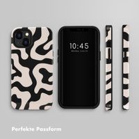 Selencia Vivid Tough Back Cover für das iPhone 13 - Art Wave Black