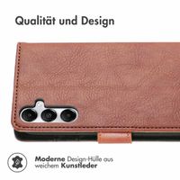 imoshion Luxuriöse Klapphülle für das Samsung Galaxy S25 Plus - Braun