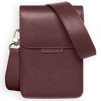 Selencia Avani ﻿Schlangen-Handytasche Crossbody - Dunkelrot