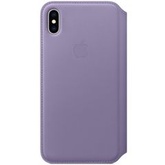 Apple Leather Folio Klapphülle Lilac für das Apple iPhone Xs Max