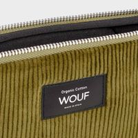 Wouf Cord Laptop Hülle 13-14 Zoll - Laptop Sleeve - Olive