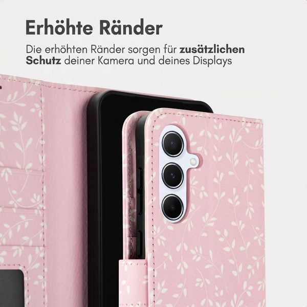 imoshion Design Klapphülle Samsung Galaxy A56 - Pink Bazaar Flowers