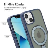 Accezz Ring Stand Backcover mit MagSafe Apple iPhone 13 - Blau