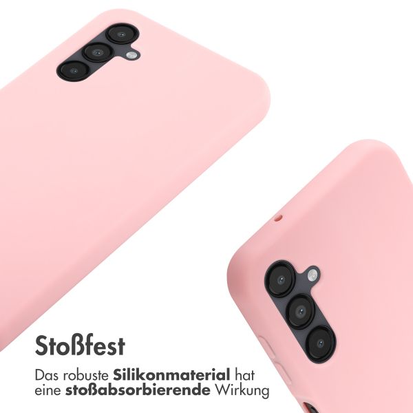 imoshion Silikonhülle mit Band für das Samsung Galaxy A14 (5G/4G) - Rosa