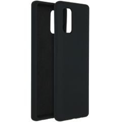 Accezz Liquid Silikoncase Samsung Galaxy A41 - Schwarz