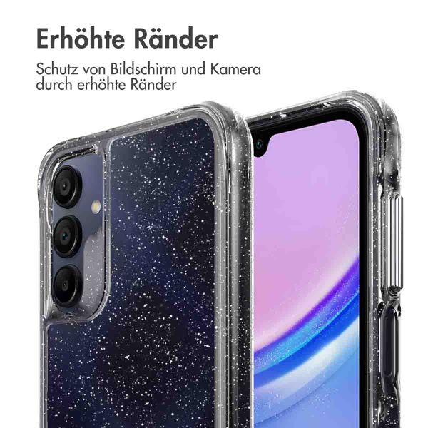 imoshion Klare Glitter Backcover Samsung Galaxy A15 (5G/4G) - Silber
