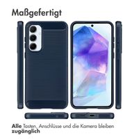 imoshion Brushed Back Cover Samsung Galaxy A55 - Dunkelblau