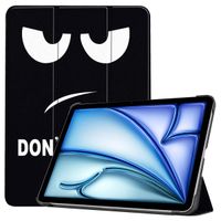 imoshion Design Trifold Klapphülle für das iPad Air 13 Zoll (2024) M2 - Don't touch