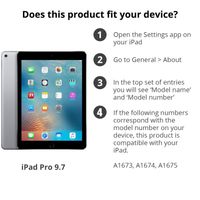 Displayschutz aus gehärtetem Glas für iPad Pro 9.7 (2016)