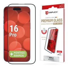 Displex Bildschirmschutzfolie Real Glass Full Cover für das Apple iPhone 16 Pro