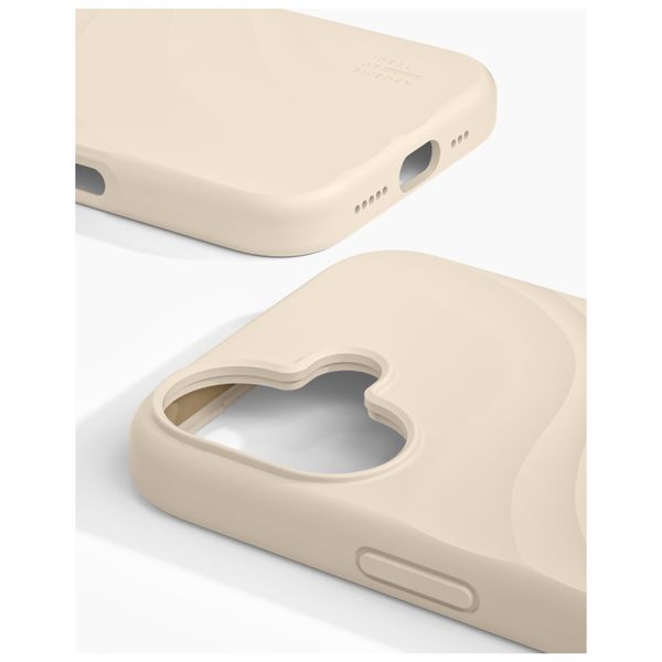 iDeal of Sweden Soft Swirl Silicone MagSafe Hülle Apple iPhone 17 - Cloud Dancer