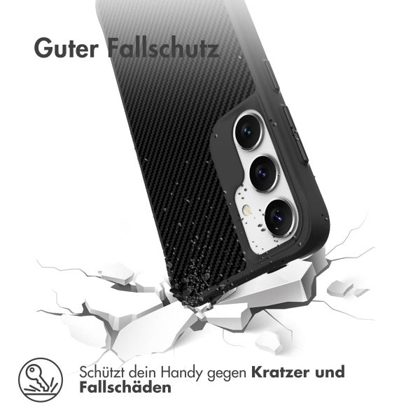 imoshion Rugged Hybrid Carbon Case Samsung Galaxy S24 - Schwarz