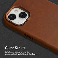 Accezz Vintage Leather Magsafe Backcover Apple iPhone 14 - Tabacco Cognac